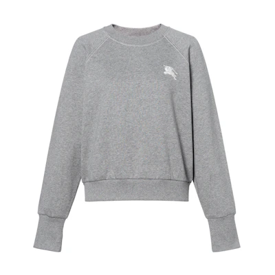 (Women) Burberry Gray Crewneck Pullover Sweatshirt 80356151