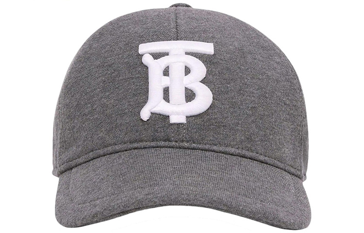 Order (Women) Burberry Grey Cotton Baseball Cap with Embroidered Logo 8028582