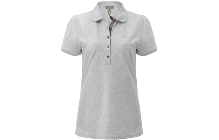 (Women) Burberry Grey Logo Short Sleeve Polo Shirt 80041171 圖 2