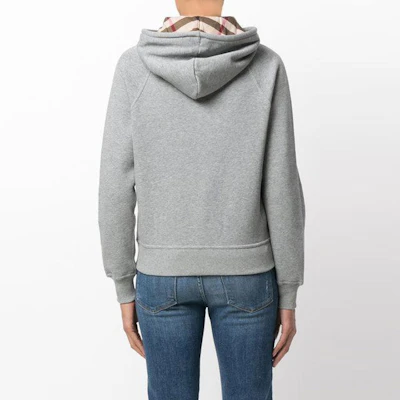 (W) Burberry 灰色拉鍊羊毛連帽外套 40561701 Purchase (W) Burberry 灰色拉鍊羊毛連帽外套 40561701