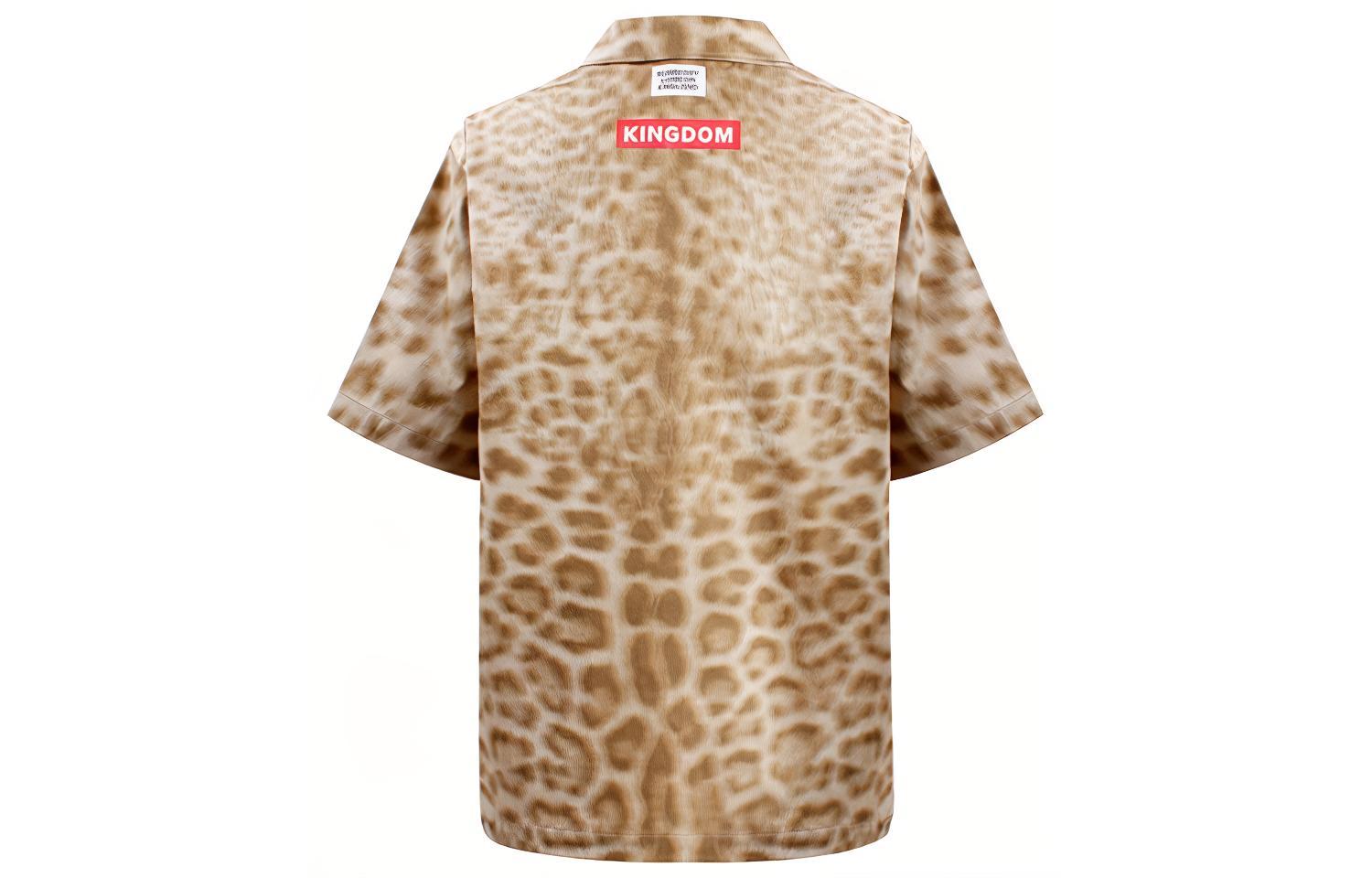 (Women) Burberry Half-Zip Pullover Cotton Leopard Print Shirt Beige 45605151 圖 3