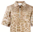 Purchase (Women) Burberry Half-Zip Pullover Cotton Leopard Print Shirt Beige 45605151