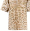 Details for (Women) Burberry Half-Zip Pullover Cotton Leopard Print Shirt Beige 45605151