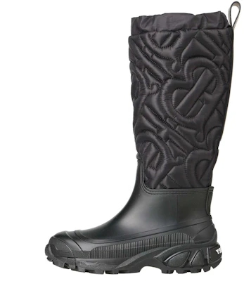 (W) バーバリー キルトロゴ ハイカットブーツ (ブラック) 80572671 Buy (W) バーバリー キルトロゴ ハイカットブーツ (ブラック) 80572671