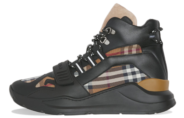 (Women) Burberry High-Top Sneaker 'Black Brown Check' 80463901
