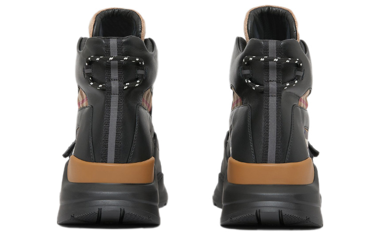 (W) Burberry High-Top Sneaker 'Black Brown Check' 圖 4