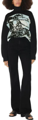 (W) Burberry Celana Jeans Wanita High-Waisted Straight-Leg Kasual - Hitam. 80718881 Shop (W) Burberry Celana Jeans Wanita High-Waisted Straight-Leg Kasual - Hitam. 80718881