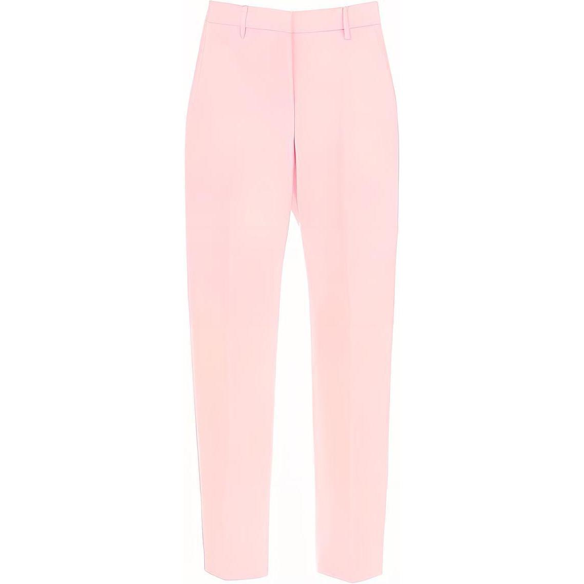 (Women) Burberry High-Waisted Tapered Casual Pants Pink. 80474711