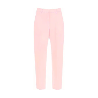 (Women) Burberry High-Waisted Tapered Casual Pants Pink. 80474711