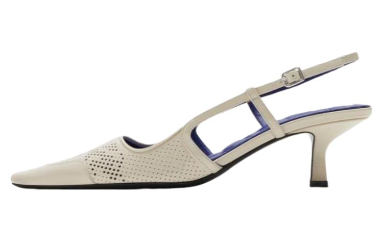 Buy (W) Burberry Sepatu Hak Tinggi 'Ivory White' 80837841