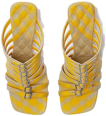 (W) Burberry Slide Hak Tinggi Katun 'Hunter Kuning' 80774701 Order (W) Burberry Slide Hak Tinggi Katun 'Hunter Kuning' 80774701