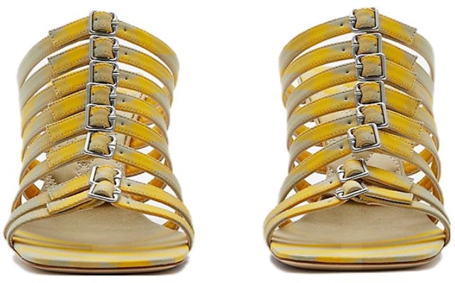 (Women) Burberry High Heel Cotton Slides 'Hunter Yellow' 80774701 Lookbook (Women) Burberry High Heel Cotton Slides 'Hunter Yellow' 80774701
