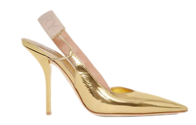 Order (W) バーバリー メタリックゴールド ハイヒールミュール 80506591