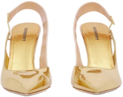 (Women) Burberry High Heel Mules 'Metallic Gold' 80506591 Lookbook (Women) Burberry High Heel Mules 'Metallic Gold' 80506591