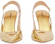 Lookbook (W) Burberry Tumit Tinggi Mules 'Emas Metalik' 80506591