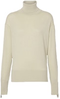 (Women) Burberry High Neck Merino Wool Silk Sweater in Off-White 80191881 (Women) Burberry High Neck Merino Wool Silk Sweater in Off-White 80191881