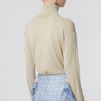 (W) バーバリー ハイネック メリノウール シルクセーター オフホワイト 80191881 Shop (W) バーバリー ハイネック メリノウール シルクセーター オフホワイト 80191881