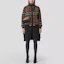 Lookbook (W) Burberry Jaket Wol Check Kerah Tinggi Coklat Birch. 80444121