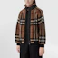Purchase (W) Burberry Jaket Wol Check Kerah Tinggi Coklat Birch. 80444121