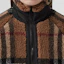 Sizing (W) Burberry Jaket Wol Check Kerah Tinggi Coklat Birch. 80444121