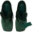 Shop (W) Burberry Highland 'Hijau Velvet Square Toe High Heel Mules' 80773881