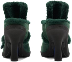 (W) バーバリー ハイランド グリーンベルベット ミュール 80773881 Purchase (W) バーバリー ハイランド グリーンベルベット ミュール 80773881