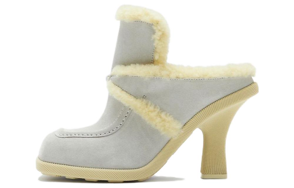 Buy (W) Burberry Highland Peep-Toe Slipper 'Foam White' Putih 80773791