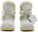 Lookbook (W) Burberry Highland Peep-Toe Slipper 'Foam White' Putih 80773791