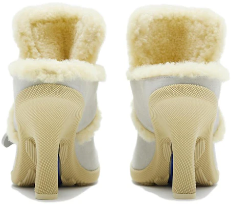 (W) Burberry Highland Peep-Toe Slipper 'Foam White' Putih 80773791 Shop (W) Burberry Highland Peep-Toe Slipper 'Foam White' Putih 80773791