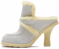 (Women) Burberry Highland Peep-Toe Slipper 'Foam White' 80773791 (Women) Burberry Highland Peep-Toe Slipper 'Foam White' 80773791