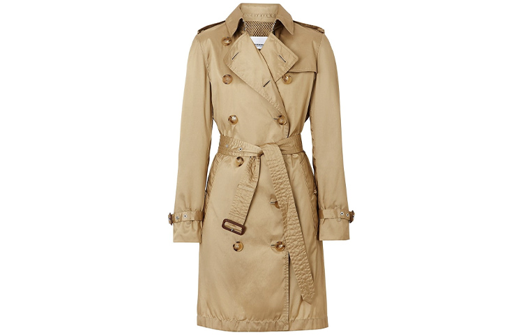Order (W) Burberry Trench Coat Honey Beige Double Breasted Panjang Sedang 80140171