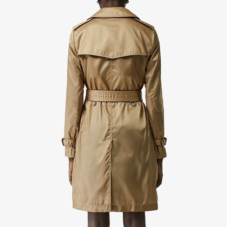 Shop (W) Burberry Trench Coat Honey Beige Double Breasted Panjang Sedang 80140171