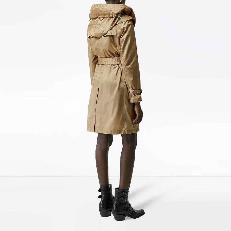 Purchase (W) Burberry Trench Coat Honey Beige Double Breasted Panjang Sedang 80140171