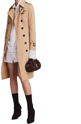 (Women) Burberry Honey Double-Breasted Long Trench Coat. 40069041 Lookbook (Women) Burberry Honey Double-Breasted Long Trench Coat. 40069041