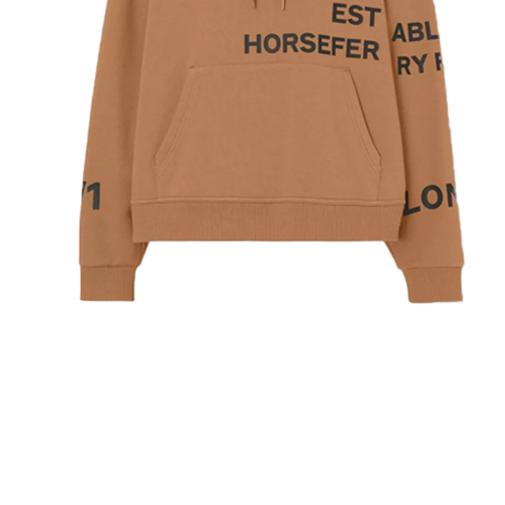 (Women) Burberry Horseferry Logo Print Hoodie Camel 80489281 圖 8