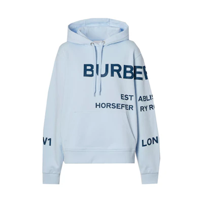 (Women) Burberry Horseferry Print Pullover Sweatshirt Light Blue 80407681