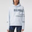 Shop (Women) Burberry Horseferry Print Pullover Sweatshirt Light Blue 80407681