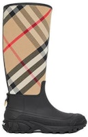 (W) Botas de Lluvia Burberry con Panel a Cuadros 'Marrón' 80419601 Order (W) Botas de Lluvia Burberry con Panel a Cuadros 'Marrón' 80419601