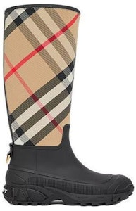 (W) バーバリー ハウスチェック レインブーツ (ブラウン) 80419601 Order (W) バーバリー ハウスチェック レインブーツ (ブラウン) 80419601