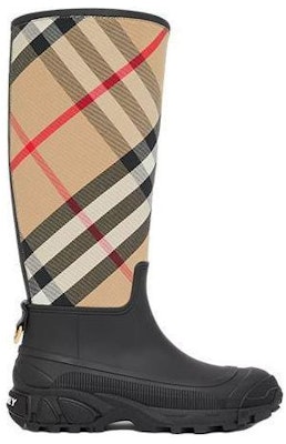(Women) Burberry House Check-Panel Rain Boots 'Brown' 80419601 Order (Women) Burberry House Check-Panel Rain Boots 'Brown' 80419601