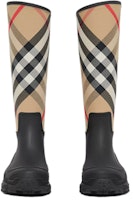 (W) Botas de Lluvia Burberry con Panel a Cuadros 'Marrón' 80419601 Lookbook (W) Botas de Lluvia Burberry con Panel a Cuadros 'Marrón' 80419601