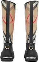 (W) Botas de Lluvia Burberry con Panel a Cuadros 'Marrón' 80419601 Shop (W) Botas de Lluvia Burberry con Panel a Cuadros 'Marrón' 80419601