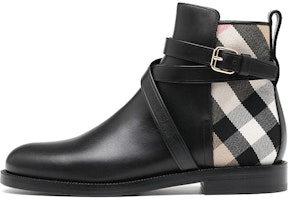 (Women) Burberry House Check Ankle Boot 'Black' 8042366 (Women) Burberry House Check Ankle Boot 'Black' 8042366