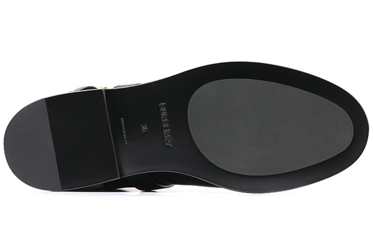 Shop (W) バーバリー ハウスチェック アンクルブーツ (黒) 8042366