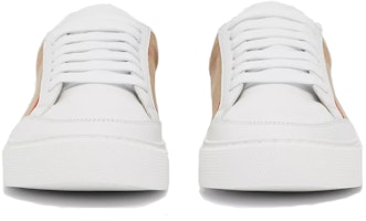 (W) バーバリー ハウス チェックパッチワーク ホワイトレザー 80243261 Shop (W) バーバリー ハウス チェックパッチワーク ホワイトレザー 80243261