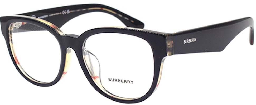 (Women) Burberry Icon Check Round Optical Glasses Women Black B2410-F-4121 Buy (Women) Burberry Icon Check Round Optical Glasses Women Black B2410-F-4121