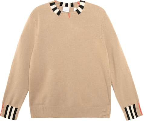 (W) バーバリー アイコン ストライプ カシミア セーター アーカイブ ベージュ 80203911 Order (W) バーバリー アイコン ストライプ カシミア セーター アーカイブ ベージュ 80203911