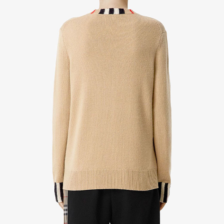Details for (W) バーバリー アイコン ストライプ カシミア セーター アーカイブ ベージュ 80203911