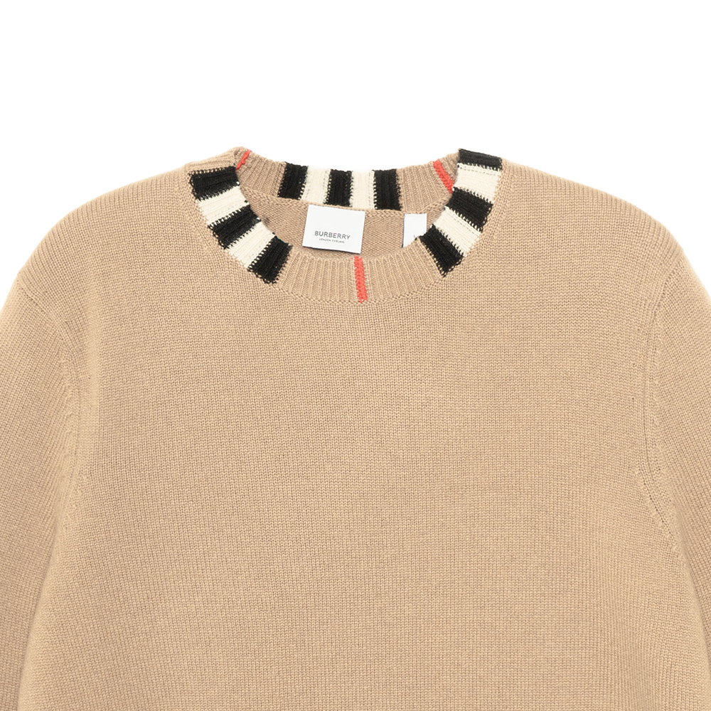 Sizing (W) バーバリー アイコン ストライプ カシミア セーター アーカイブ ベージュ 80203911