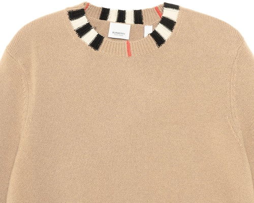 (W) バーバリー アイコン ストライプ カシミア セーター アーカイブ ベージュ 80203911 Sizing (W) バーバリー アイコン ストライプ カシミア セーター アーカイブ ベージュ 80203911